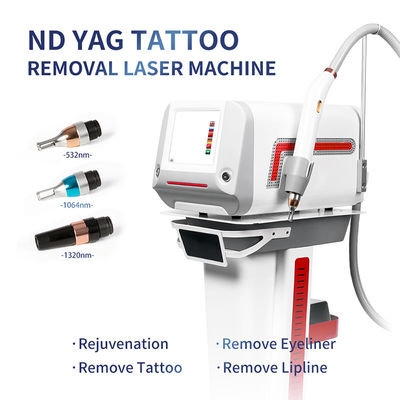 Красивый и многофункциональный аппарат для удаления татуировок Nd Yag Laser с цветным сенсорным экраном и несколькими длинами волн
